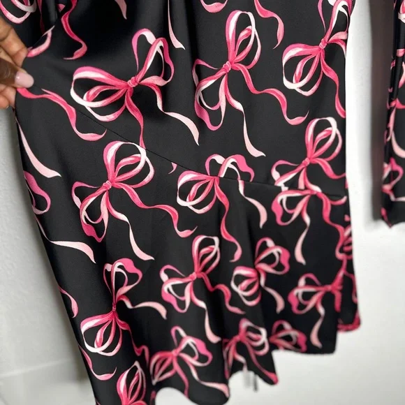 Sfera Collection Black and Pink Dress - Picture 2 of 9